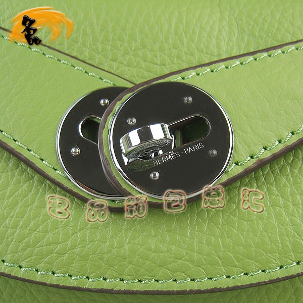 6208 Hermes Lindy系列 Hermes單肩包 女包 Hermes 手提包荔枝紋 綠色