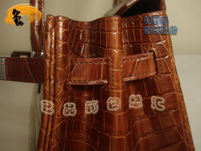 08159 Hermes Birkin 鉑金包 Hermes 女包 真鱷魚皮 手提包 深啡色 訂制品 實時報價