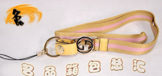 115278 Gucci手機鏈 Gucci最新款 一比一品質手機掛飾 Gucci飾品 黃配粉色