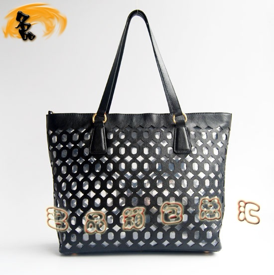 1020 Prada 最新款 時尚休閑女士單肩包 Prada女包 原版一比一品質(zhì) 黑色