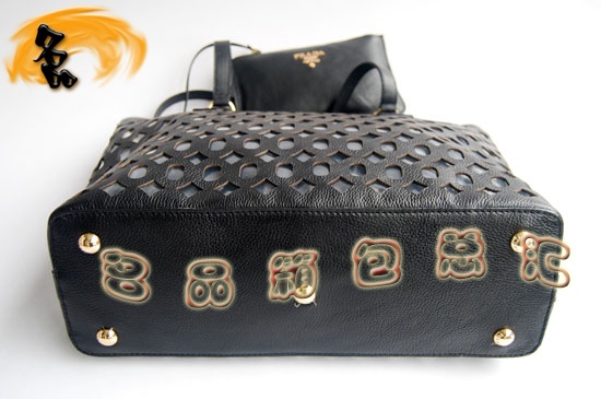 1020 Prada 最新款 時尚休閑女士單肩包 Prada女包 原版一比一品質(zhì) 黑色