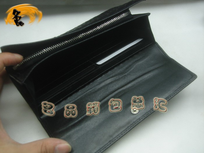 08799 Bottega Veneta經典羊皮編織工藝 寶緹嘉錢包 BV錢夾 Bottega長款錢包 黑色