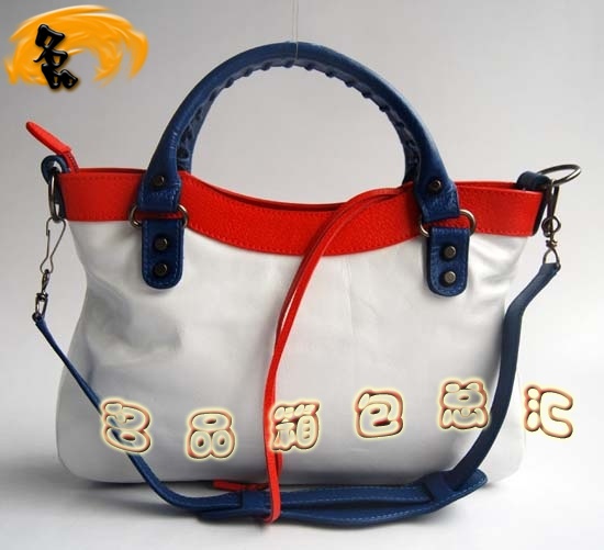 084331 ��������Ů�� �¿�ƴɫ�^��ţƤŮʿ�C܇�� Balenciaga����� �μ�� ��ɫ