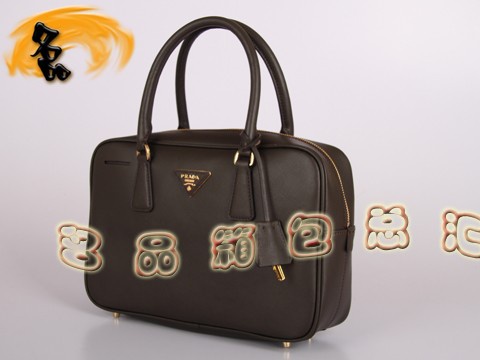 BL0095 Prada手提包 普拉達時尚女士休閑包 Prada女包 原版一比一品質 啡色