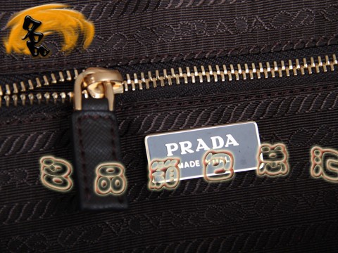 BL0095 Prada手提包 普拉達時尚女士休閑包 Prada女包 原版一比一品質 啡色