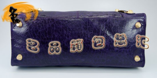 084324B Balenciaga女包 手提包 進(jìn)口羊皮時(shí)尚休閑女包 巴黎世家手提包 深紫色