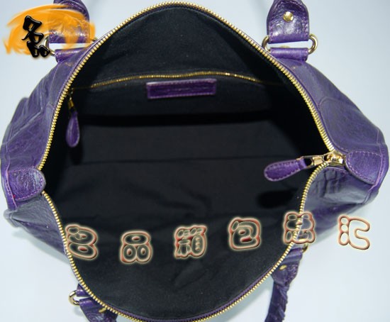 084324B Balenciaga女包 手提包 進(jìn)口羊皮時(shí)尚休閑女包 巴黎世家手提包 深紫色