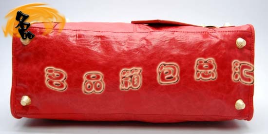 084324B 巴黎世家手提包 Balenciaga女包 手提包 進(jìn)口羊皮時(shí)尚休閑女包 橙色
