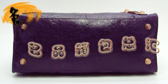 084324B Balenciaga女包 手提包 巴黎世家手提包 進(jìn)口羊皮時(shí)尚休閑女包 紫色
