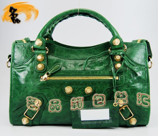 084332B Balenciaga女包 單肩包 巴黎世家手提包 進(jìn)口羊皮時(shí)尚休閑女包 綠色