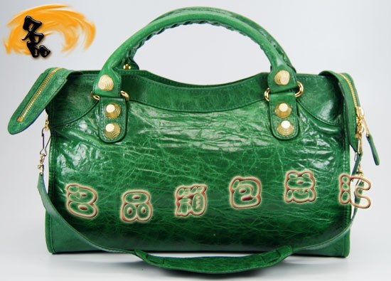 084332B Balenciaga女包 單肩包 巴黎世家手提包 進(jìn)口羊皮時(shí)尚休閑女包 綠色
