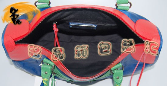 084324 Balenciaga�C(j��)܇�� �������҆μ�� �M(j��n)��ţƤ��(j��ng)��r(sh��)��Ů�� ���{(l��n)ɫ