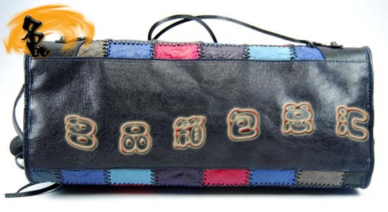 228770 巴黎世家手提包 進口羊皮時尚休閑包 Balenciaga單肩包 海軍藍色