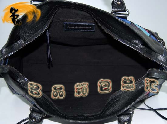 228770 巴黎世家手提包 進口羊皮時尚休閑包 Balenciaga單肩包 海軍藍色