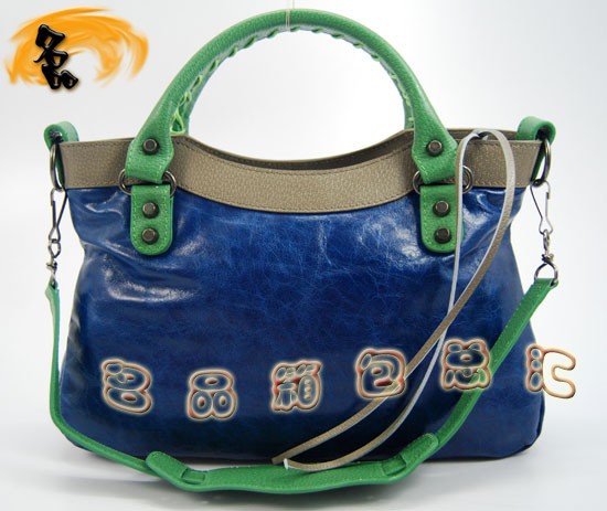 084331  BalenciagaŮ�� ������������� �M��ţƤ����r��Ů�� �{�ҾGɫ