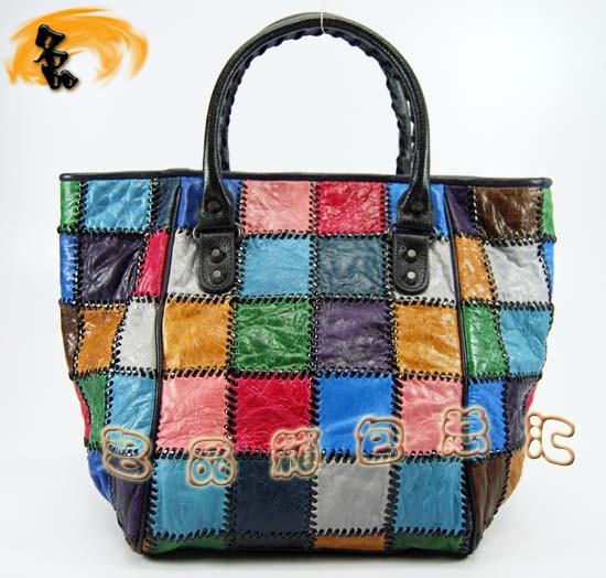 228750 巴黎世家手提包 進(jìn)口羊皮時(shí)尚休閑包 Balenciaga女包 黑色