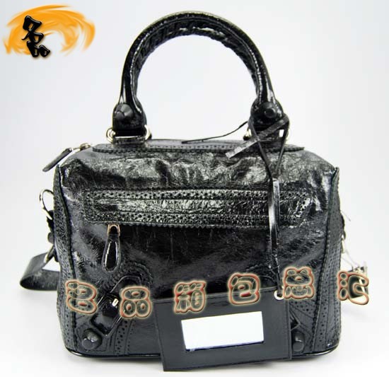 08480 巴黎世家女包 巴黎世家進口牛皮單肩包 Balenciaga手提包 女包 黑色