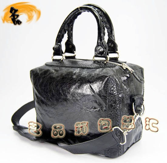 08480 巴黎世家女包 巴黎世家進口牛皮單肩包 Balenciaga手提包 女包 黑色