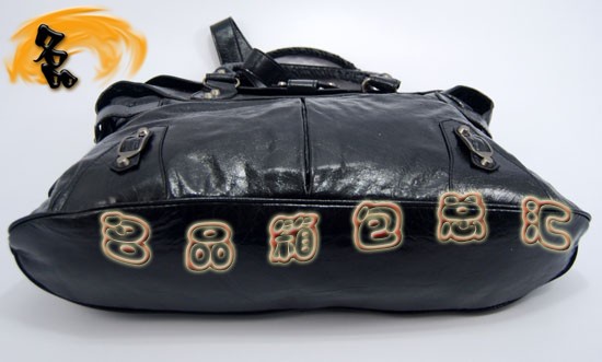 084668 Balenciaga手提包 巴黎世家單肩包 進(jìn)口牛皮經(jīng)典時尚女包 黑色