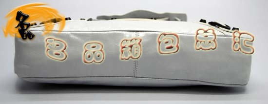 103208 Balenciaga單肩包 巴黎世家手提包 進口油皮經(jīng)典時尚女包 白色