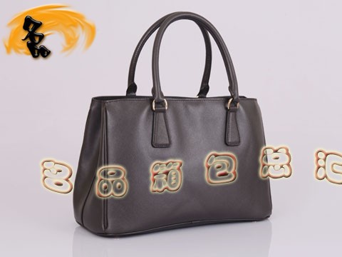 BN1874 Prada單肩包 新款時尚女士休閑包 十字紋進口牛皮女包 普拉達手提包 啡色