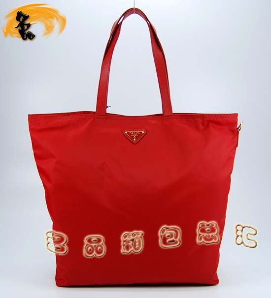 89302 Prada女包 普拉達(dá)手提包 Prada時(shí)尚休閑女包 最新款單肩包 大紅色