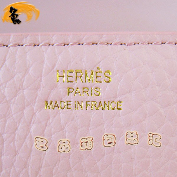 017 愛馬仕 新款H扣單肩包 兩用女包 粉紅色復(fù)古斜挎包 Hermes Constancec系列