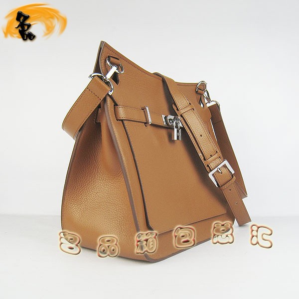 6508 愛馬仕女包 吉普賽系列 Hermes斜挎包 Jypsiere Bag 愛馬仕最新款 淺啡色