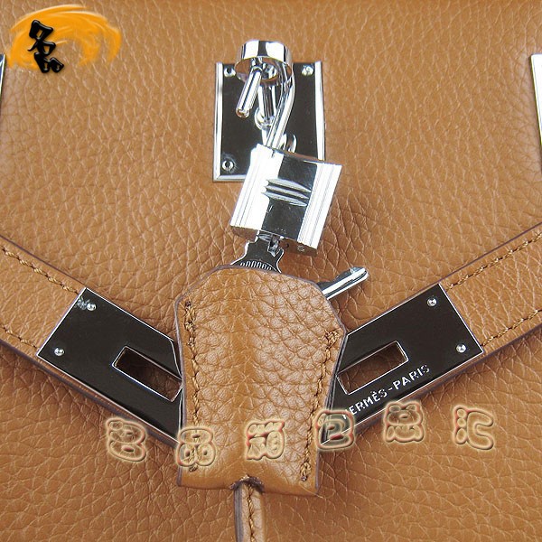 6508 愛馬仕女包 吉普賽系列 Hermes斜挎包 Jypsiere Bag 愛馬仕最新款 淺啡色