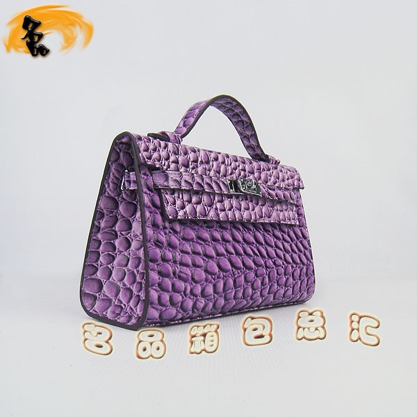 H008 最新款Hermes女包 手提包 愛馬仕晚宴包 Hermes Kelly Bag 凱莉包 石頭紋 紫色