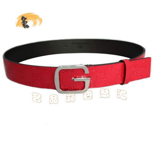 162932 Gucci皮帶 Gucci漆皮女士皮帶 古奇皮帶 牛皮 Gucci女士皮帶 腰帶 玫紅色