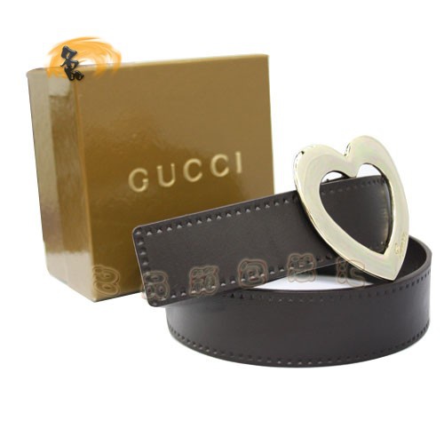 201791 Gucci皮帶 經典款Gucci時尚牛皮女士皮帶 古奇皮帶 Gucci腰帶 啡色