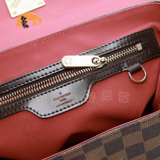 N41169 LV最新款女士斜挎包 LV棋盤(pán)格系列 LV女士包包 LV Bergamo女包 大號(hào)