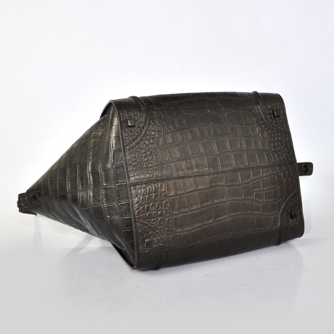 Celine女包 賽琳幻影蝙蝠包 單肩包 CL11506 黑鱷魚(yú)進(jìn)口原版皮 正品品質(zhì)