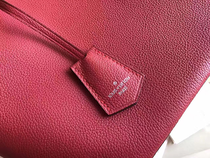 M54679 LV Lockme Bucket 手袋 LV水桶包 LV全皮單肩斜挎包 紅色