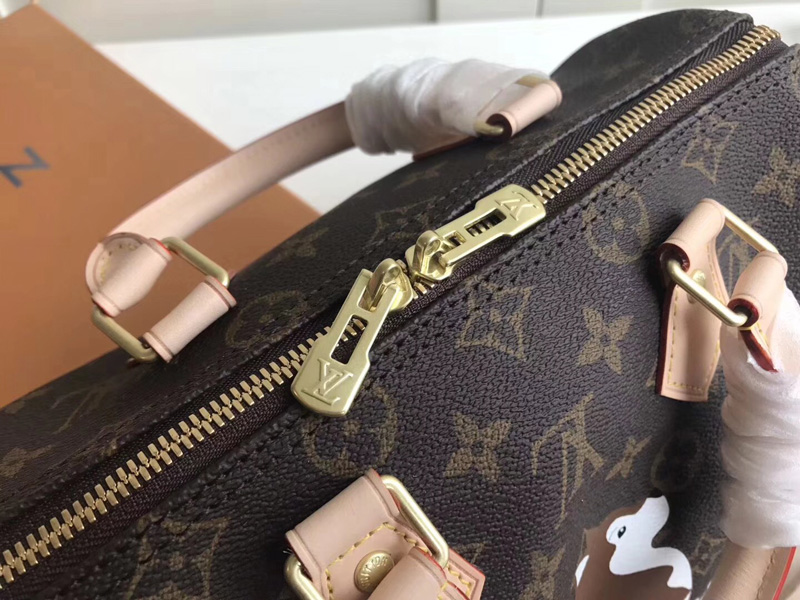 M41113 LV SPEEDY 25 手袋(配肩帶)LV柴犬系列 LV枕頭包
