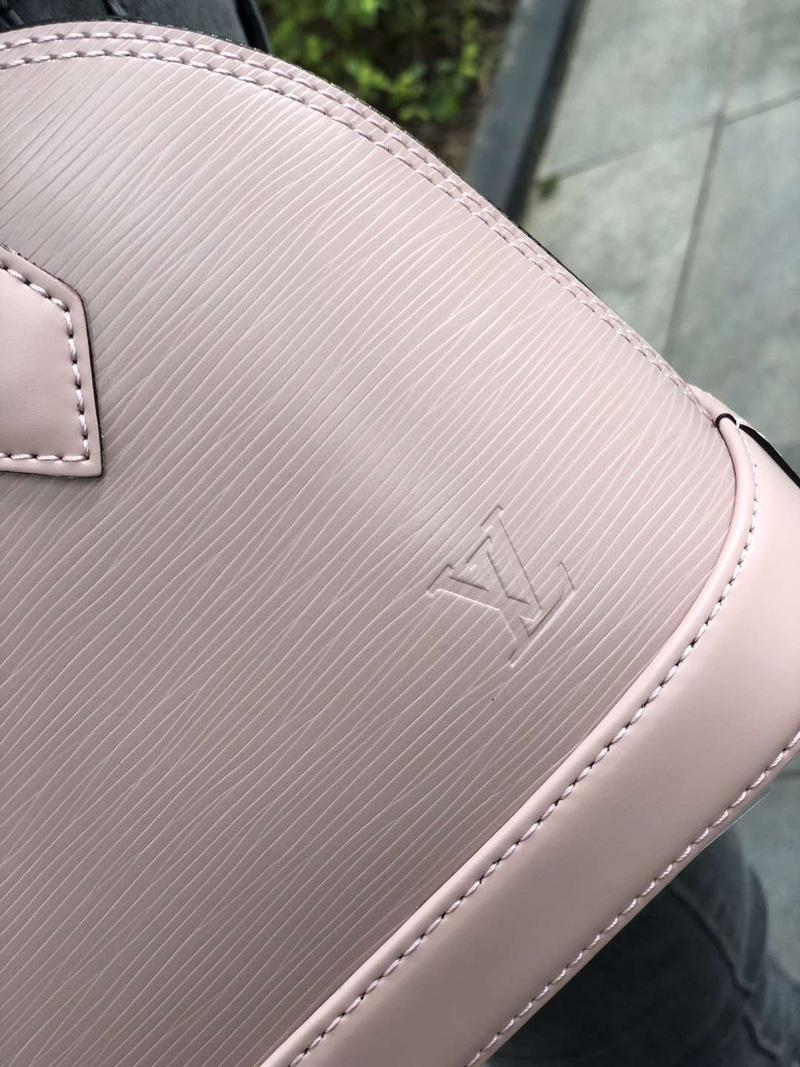 M41327 LV ALMA BB 手袋 LV女包 LV貝殼包 LV牛皮水波紋手提包 粉色