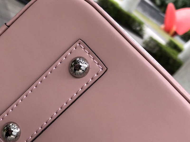 M41327 LV ALMA BB 手袋 LV女包 LV貝殼包 LV牛皮水波紋手提包 粉色