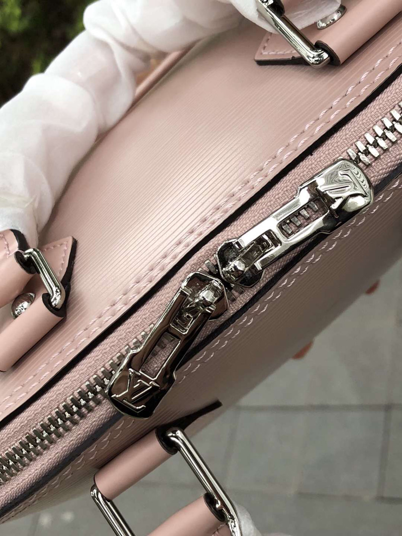 M41327 LV ALMA BB 手袋 LV女包 LV貝殼包 LV牛皮水波紋手提包 粉色