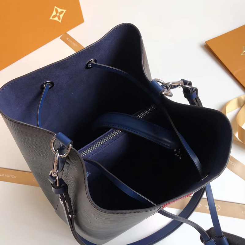 M52161 LV NeoNoe 手袋 LV女包 LV水桶包 Epi皮革雙色條紋水桶包 黑色