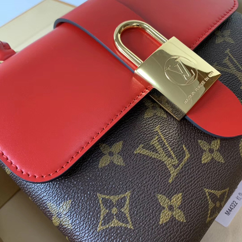 M44322 LV Locky BB 手袋 LV女包 LV掛鎖包 LV手提包 LV單肩包 紅色