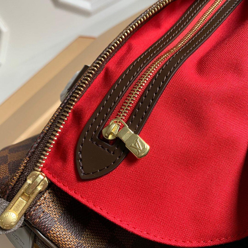 N41365 LV SPEEDY 25 手袋 Damier 帆布咖啡格女包 LV枕頭包