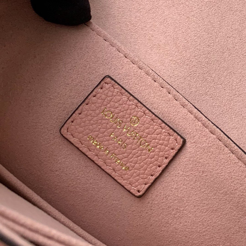 M53942 LV Georges BB手袋 Monogram Empreinte皮革壓花女包 粉色