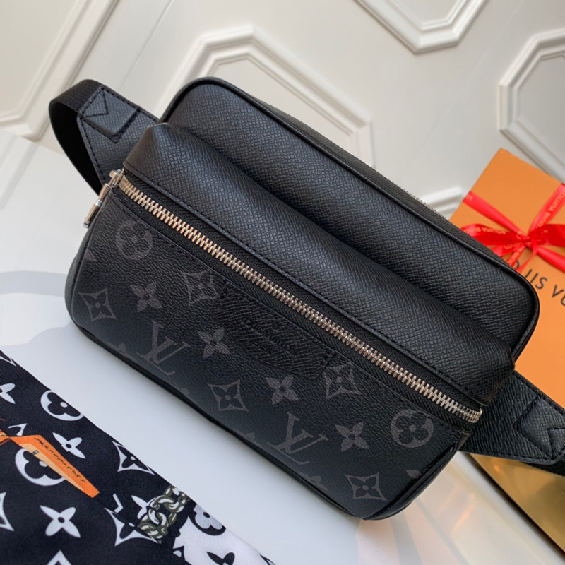 M30245 LV OUTDOOR 腰包 Monogram 帆布男包 LV腰包 黑色