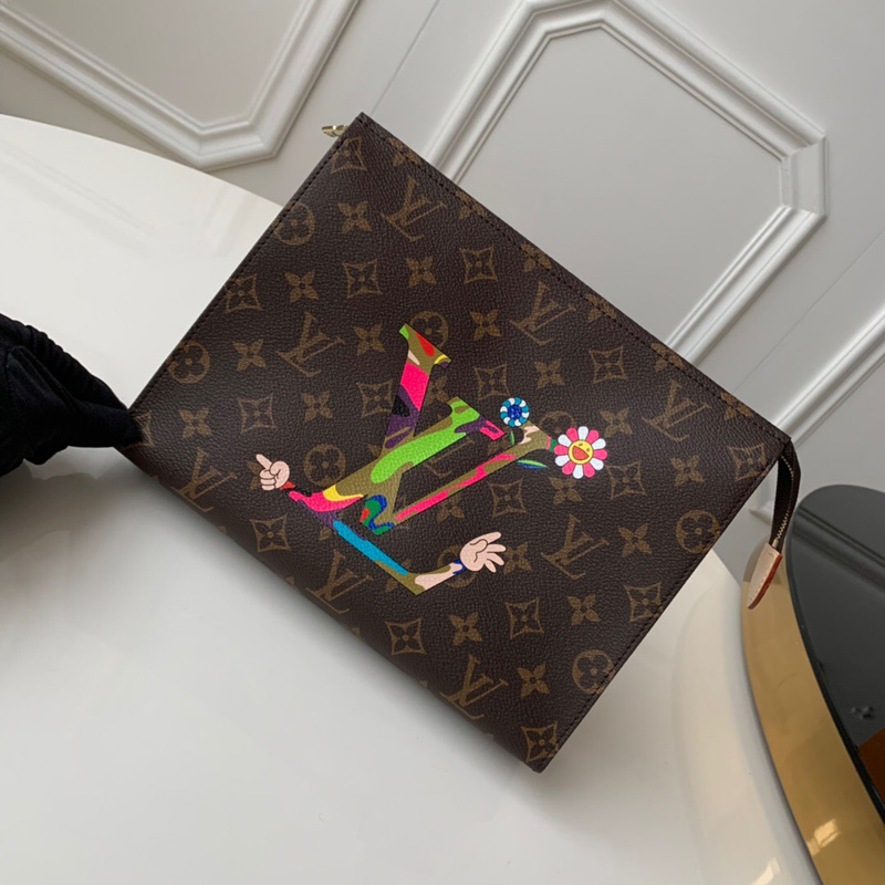 M47542 LV Monogram帆布太陽花印花 26號盥洗袋 LV洗漱包