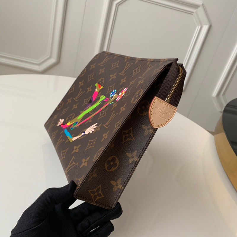 M47542 LV Monogram帆布太陽花印花 26號盥洗袋 LV洗漱包