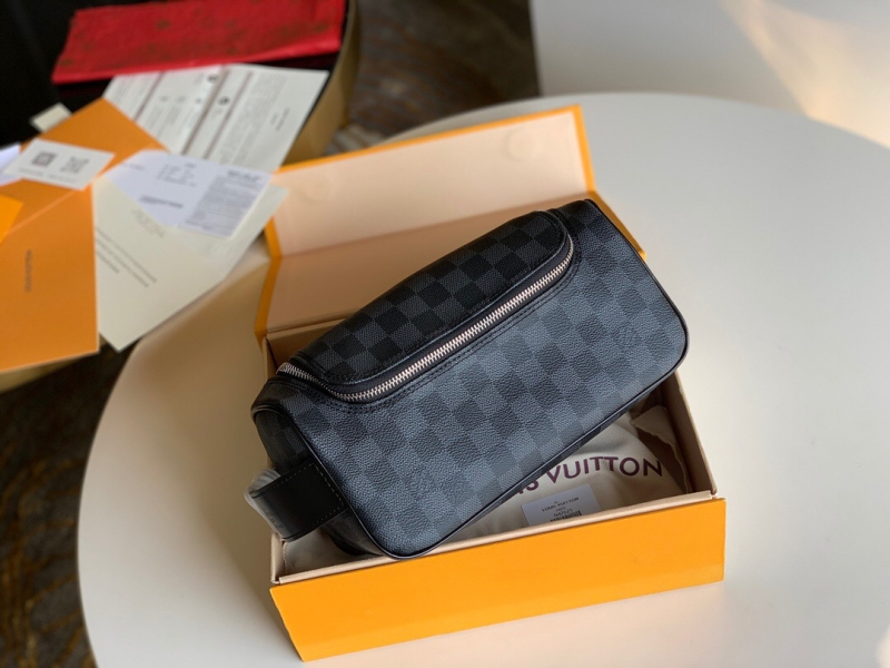 N47625 LV Damier Graphite帆布盥洗包 LV化妝包 LV手包