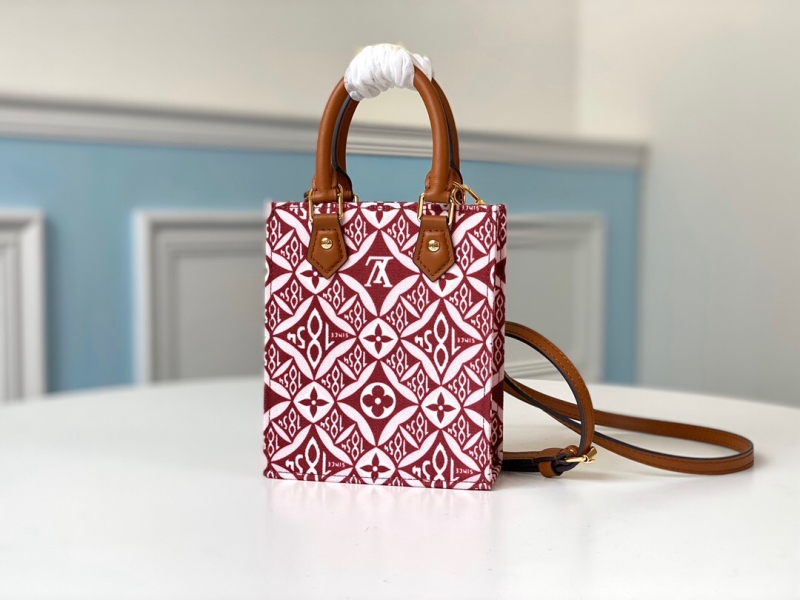 M69846 LV PETIT SAC PLAT 手袋 LV1854系列女包 棕紅色