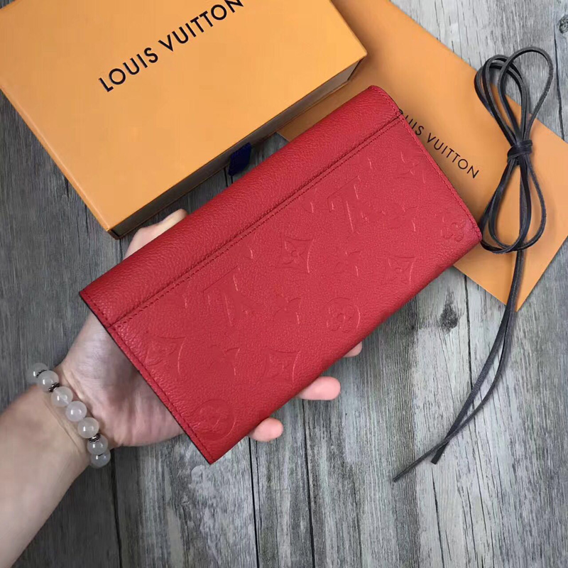 M61181 LV SARAH 錢夾 LV女士長款錢夾 LV信封包 LV真皮原單錢夾