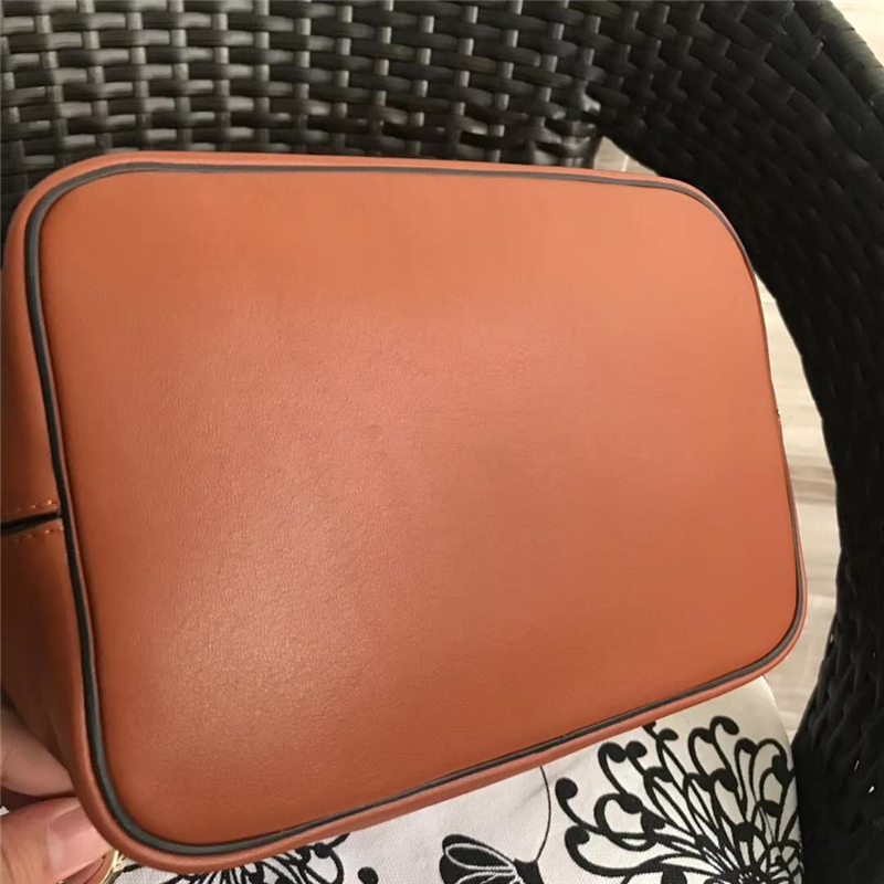 Chloe 珂洛伊 Faye backpack 牛皮配磨砂皮 圓環鏈條 大號雙肩包 棕色